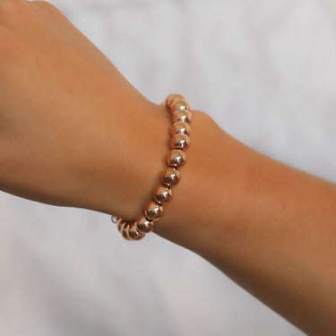 Rose Gold Big Bead Bracelet